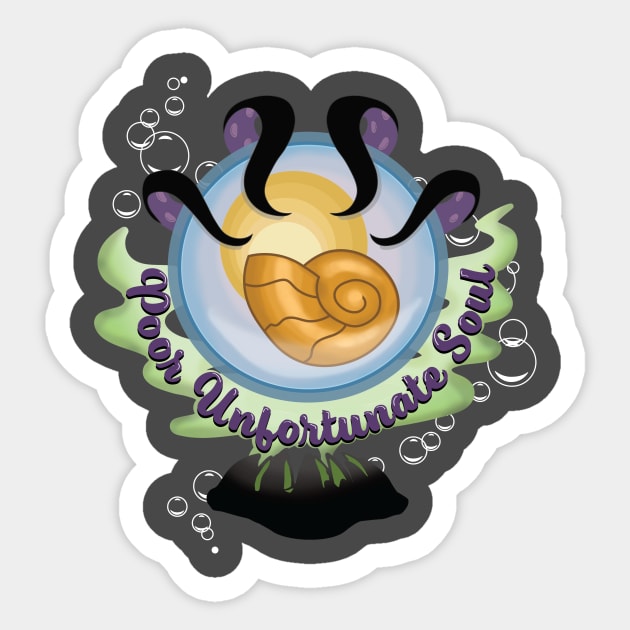 Poor Unfortunate Soul Sticker by EMthatwonders